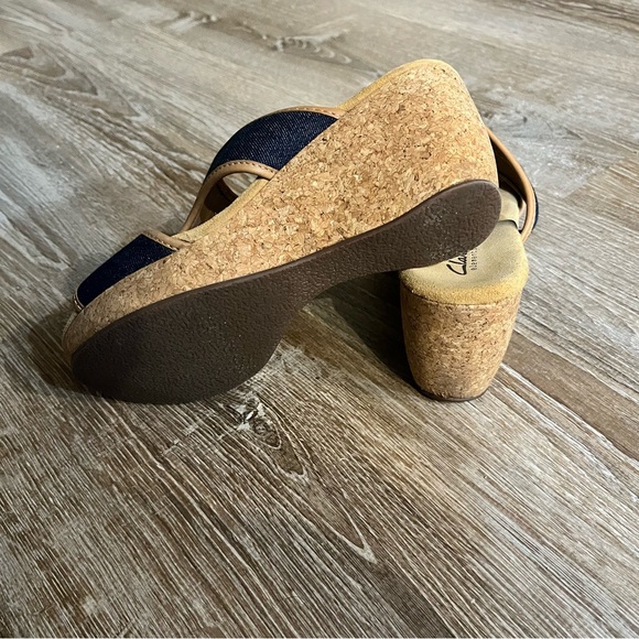 Clarks wedges - denim wedges - wedge sandal - Picture 4 of 4